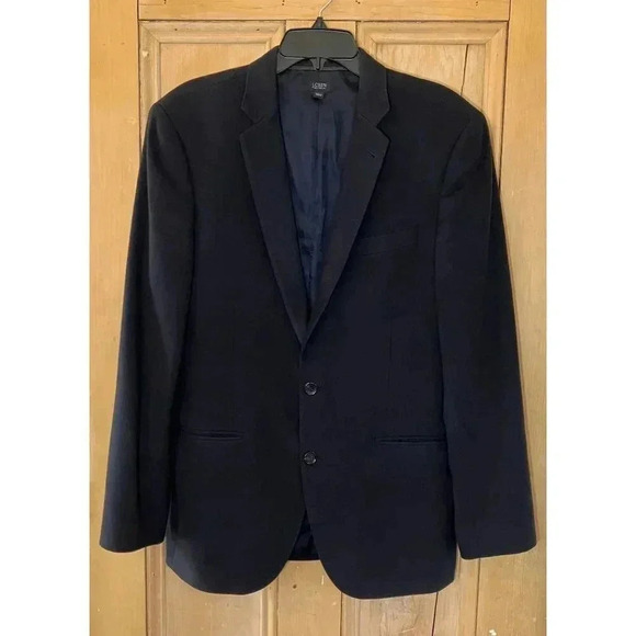 J.Crew Men Y2K Vintage Ludlow 100% Cashmere 2 Button Jacket Size 40R Blue FA EXC - Picture 4 of 12